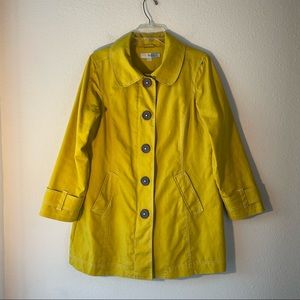 NEW Boden Yellow/Green Rainy Day Mac Jacket Coat